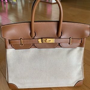 Birkin hac 31 barenia and toile